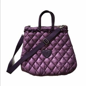 Juicy Couture Purple Quilted Large Tote Purse